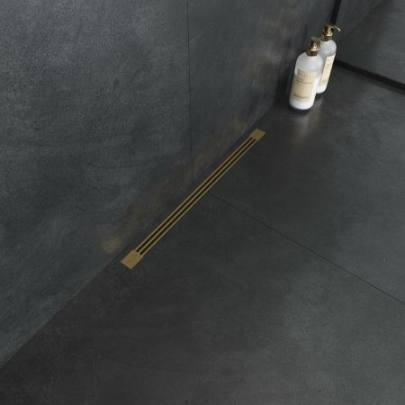 Душевой лоток Boheme B&T Infinity 60 981-60-MG с решеткой Золото матовое 