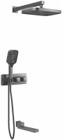 Душевая система с термостатом встраиваемая Rose R1095T, пепельный