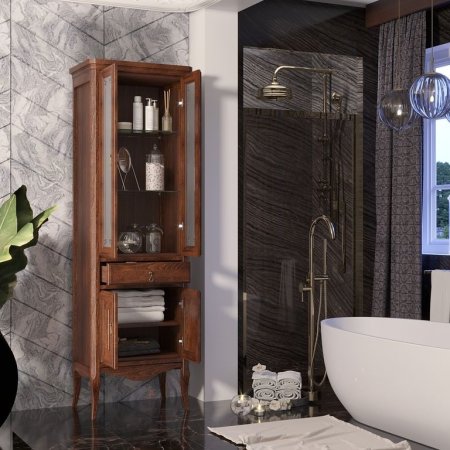 Шкаф пенал Opadiris Лоренцо 55 00-00001803 Светлый орех 