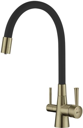 Смеситель для кухни Lemark Comfort с подключением к фильтру с питьевой водой (LM3075B) 
