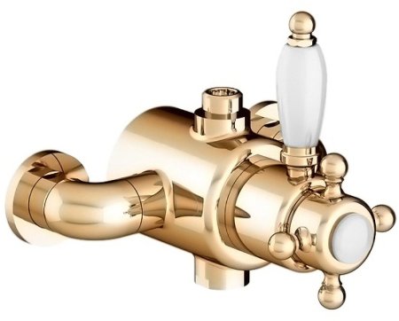 Смеситель для душа Gattoni Termostatici TSRE940D0.I oro с термостатом Золото 