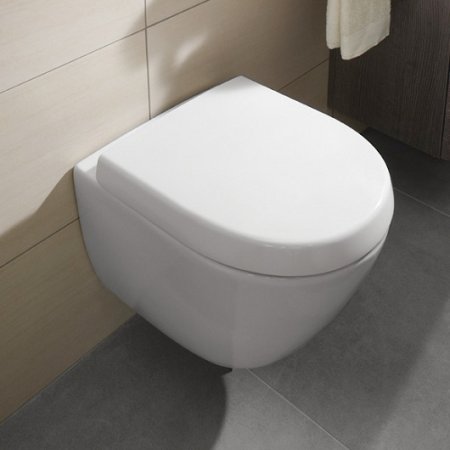 Унитаз подвесной Villeroy & Boch Subway 2.0 5606R0R1 укороченный, alpin CeramicPlus 