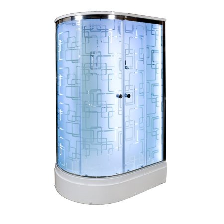 Душевая кабина Deto ЕМ2712 R LED 