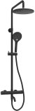 Душевая система WasserKRAFT A288.077.078.BM Thermo с термостатом Черная матовая 