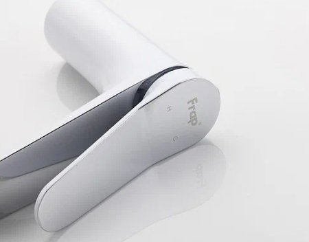 Смеситель для раковины Frap H45 F1045 Белый Хром 