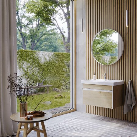 Тумба под раковину Aqwella Urban 80 URB0108DD подвесная Дуб Давос 