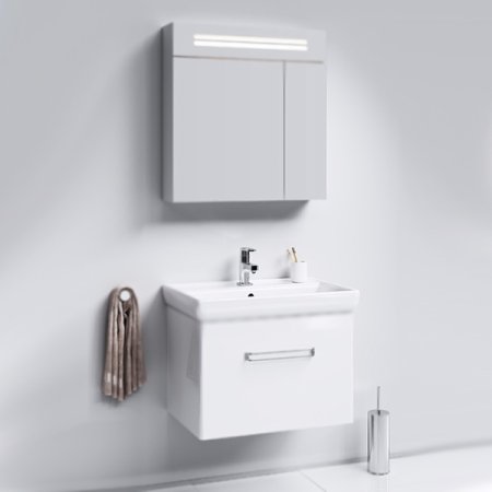 Тумба под раковину Aqwella Нео 70 Neo.01.07/1 подвесная Белая 