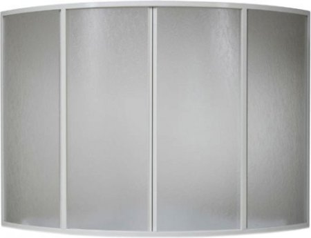 Шторка на ванну Bas Алегра 4 ств., стекло 