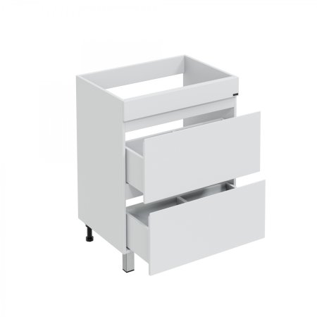 Тумба СаНта Марс 68 напольный 2 ящика c раковиной над стиральной машиной Юпитер 130 L 