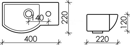 Раковина Ceramica Nova Element CN6039L 
