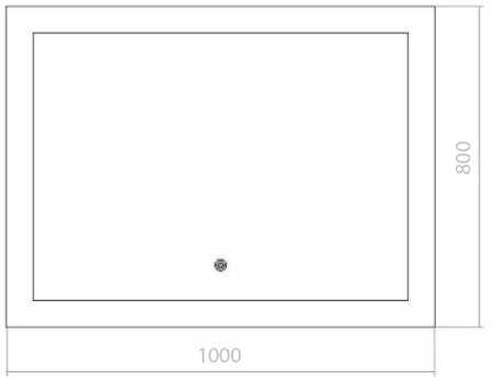 Зеркало Creto Tivoli 100 6-1000800T с подсветкой с сенсорным выключателем 