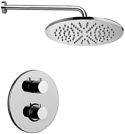 Душевая система Paffoni Light KITLIQ013CR с термостатом Хром 