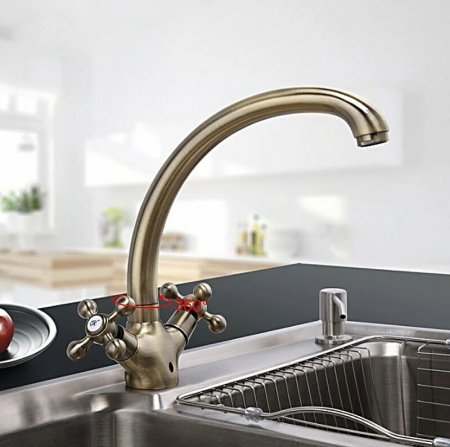 Смеситель для кухни Frap H19-4 F4219-4 Бронза 