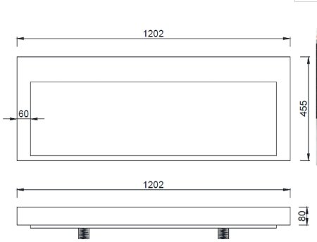 Раковина Boheme Armadi Art Flat 120 859-120 Белая 