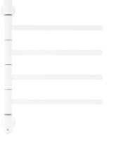 Полотенцесушитель электрический поворотный Energy I chrome G4K белый матовый, скрытое/наружное подключение, 540мм х 400мм