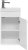 Тумба с раковиной Aquanet Нота R 40 (Moduo) белый 