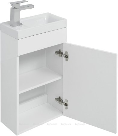 Тумба с раковиной Aquanet Нота R 40 (Moduo) белый 