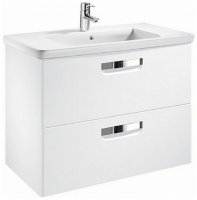 Тумба под раковину Roca The Gap 80 ZRU9302877 подвесная Белая глянцевая