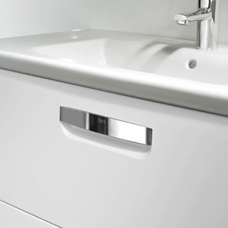 Тумба под раковину Roca The Gap 80 ZRU9302877 подвесная Белая глянцевая 