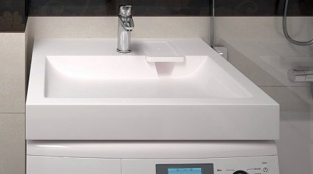 Раковина Azario Beta 60 CS00078301 на стиральную машину Белая 