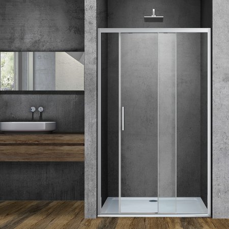 Душевая дверь Vincea Soft 120 VDS-3SO120CL профиль Хром стекло прозрачное 