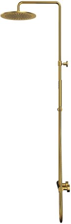 Душевая система Whitecross Y brushed gold Y1254GLB с термостатом Брашированное золото 