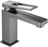 Смеситель для раковины Shevanik S6801T, оружейная сталь