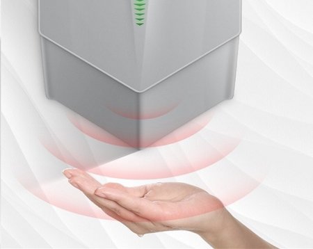 Сушилка для рук CeramaLux A1011 серая 