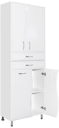 Шкаф пенал Style Line Волна 70 ЛС-000010050 Белый 