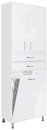 Шкаф пенал Style Line Волна 70 ЛС-000010050 Белый 