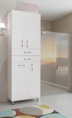 Шкаф пенал Style Line Волна 70 ЛС-000010050 Белый 