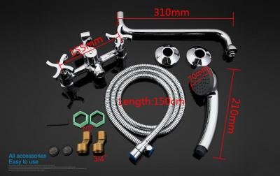 Смеситель для ванной Gappo G2243 Хром 