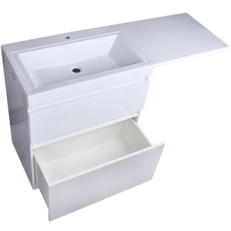 Тумба под раковину Style Line Даллас 140 Люкс Plus СС-00002273 Белая 