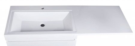 Тумба под раковину Style Line Даллас 140 Люкс Plus СС-00002273 Белая 