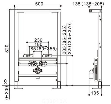 Инсталляция WeltWasser WW Amberg 500 BD 10000005536 для биде Черная 