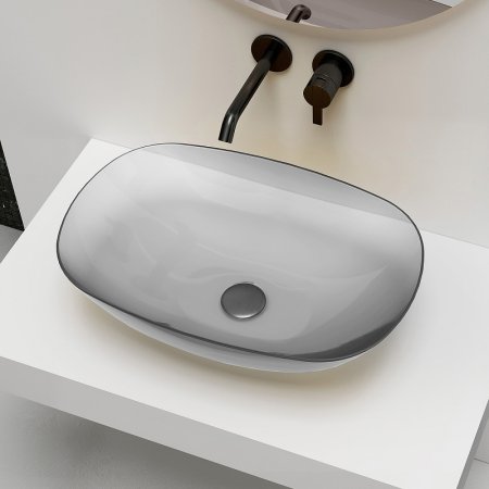 Раковина-чаша Abber Kristall 54 AT2809Perle прозрачная 