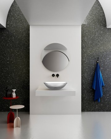 Раковина-чаша Abber Kristall 54 AT2809Perle прозрачная 