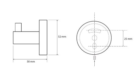 Крючок Bemeta Trend-I 104106028c хром/красный 