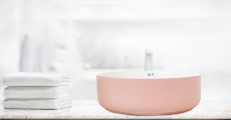 Раковина-чаша WeltWasser Elbach M3134 PW 35 10000004520 Розовая Белая 