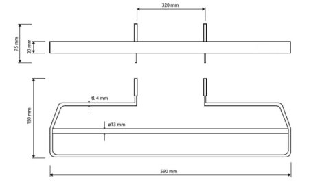 Полотенцедержатель Bemeta Rawell 101604174 на радиатор, белый 