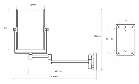 Косметическое зеркало Bemeta 112201612 