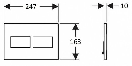 Кнопка смыва Creavit Arc GP8001.00 белая 
