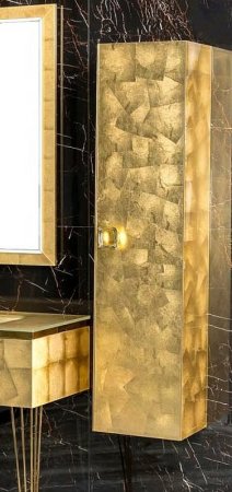 Шкаф пенал Boheme Armadi Art Lucido 35 772-Foil подвесной Поталь 