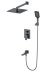 Душевая система встраиваемая WONZON & WOGHAND, Темный графит (WW-88939016-BGM) 