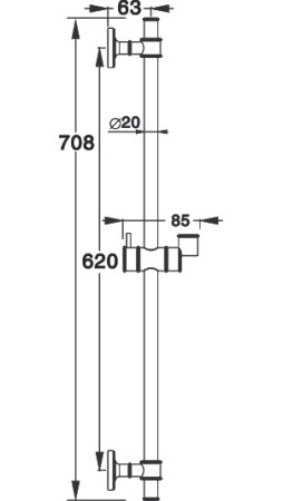 Душевая штанга Zorg Sanitary ZR 822 BR 