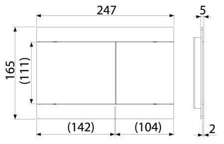 Кнопка смыва AlcaPlast Fun Antic бронза 