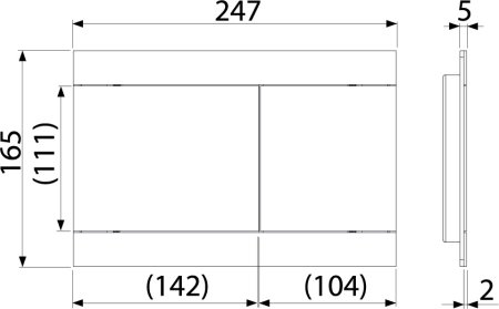 Кнопка смыва AlcaPlast Fun Antic бронза 