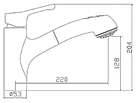 Смеситель Zorg Inox Ziros для кухонной мойки 