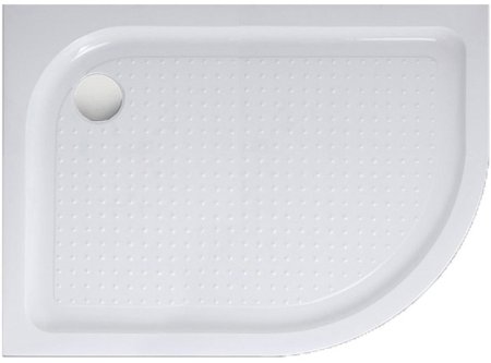 Акриловый поддон для душа BelBagno Tray 100x80 L TRAY-BB-RH-100/80-550-15-W-L Белый 