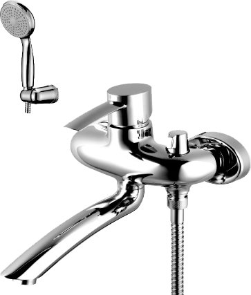 Смеситель Lemark Atlantiss LM3214C для ванны с душем 